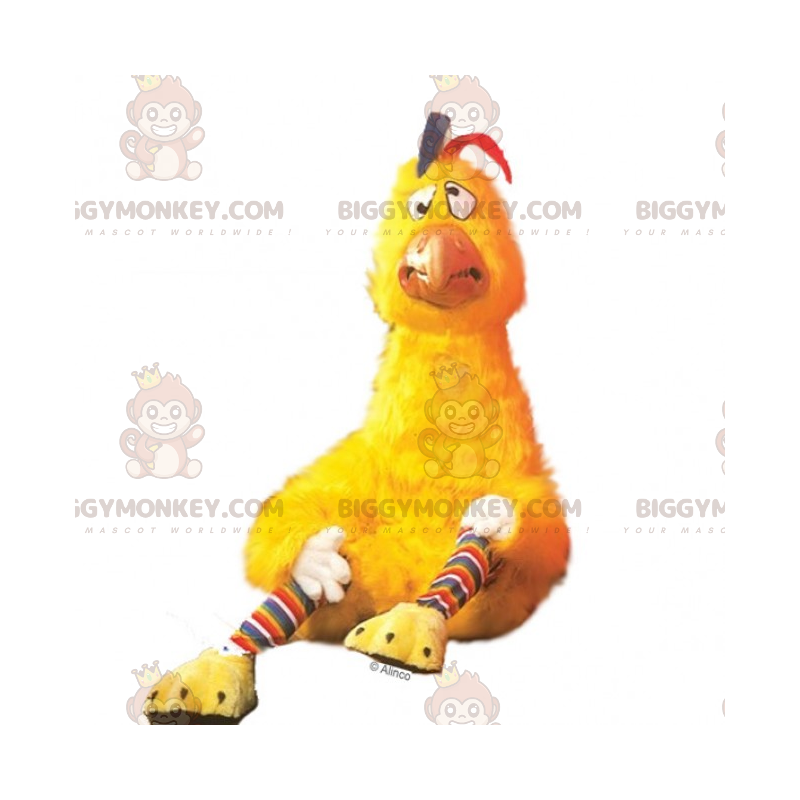 Costume de mascotte BIGGYMONKEY™ de poulet déboussolé -