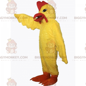 Costume de mascotte BIGGYMONKEY™ de poulet jaune -