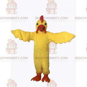 Costume de mascotte BIGGYMONKEY™ de poulet jaune -