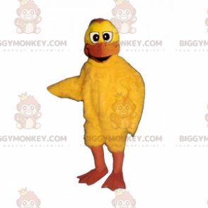 Kostium maskotki z żółtym kurczakiem z długim dziobem
