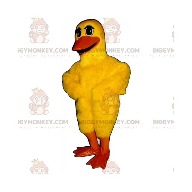 Costume da mascotte BIGGYMONKEY™ con pollo giallo morbido -