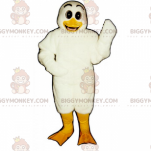 Smiling White Duck BIGGYMONKEY™ Mascot Costume – Biggymonkey.com