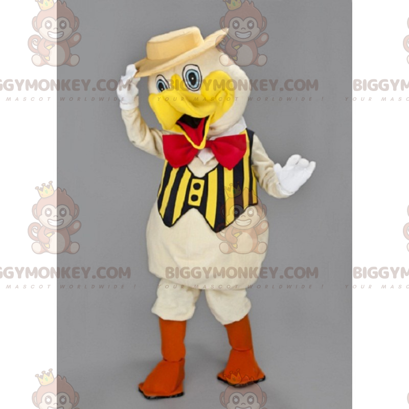 Costume da mascotte pulcino BIGGYMONKEY™ con cappello e