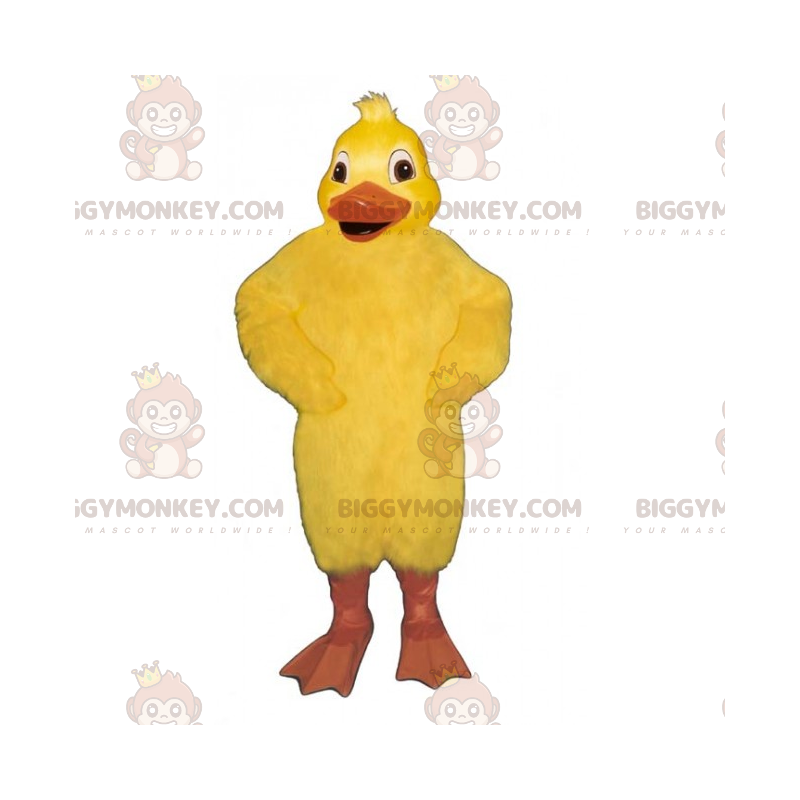 Costume da mascotte pulcino BIGGYMONKEY™ con piccolo sbuffo -