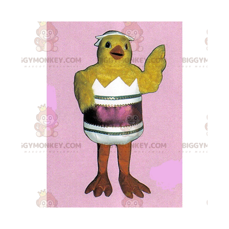 Chick In Its Shell BIGGYMONKEY™ Mascottekostuum -