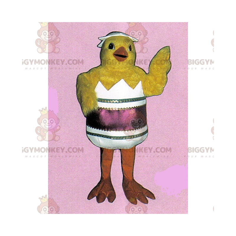 Chick In Its Shell BIGGYMONKEY™ maskottiasu - Biggymonkey.com