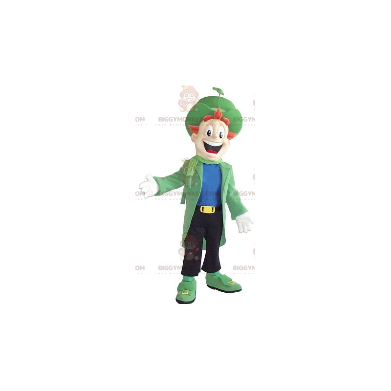 BIGGYMONKEY™ costume mascotte di un uomo sorridente vestito con