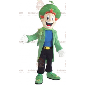 Costume de mascotte BIGGYMONKEY™ d'homme souriant habillé d'une