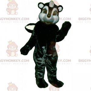 Costume da mascotte puzzola BIGGYMONKEY™ con occhi verdi -