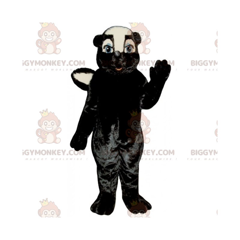 Costume de mascotte BIGGYMONKEY™ de putois noir -