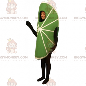 Costume da mascotte BIGGYMONKEY™ con zeppa di lime -