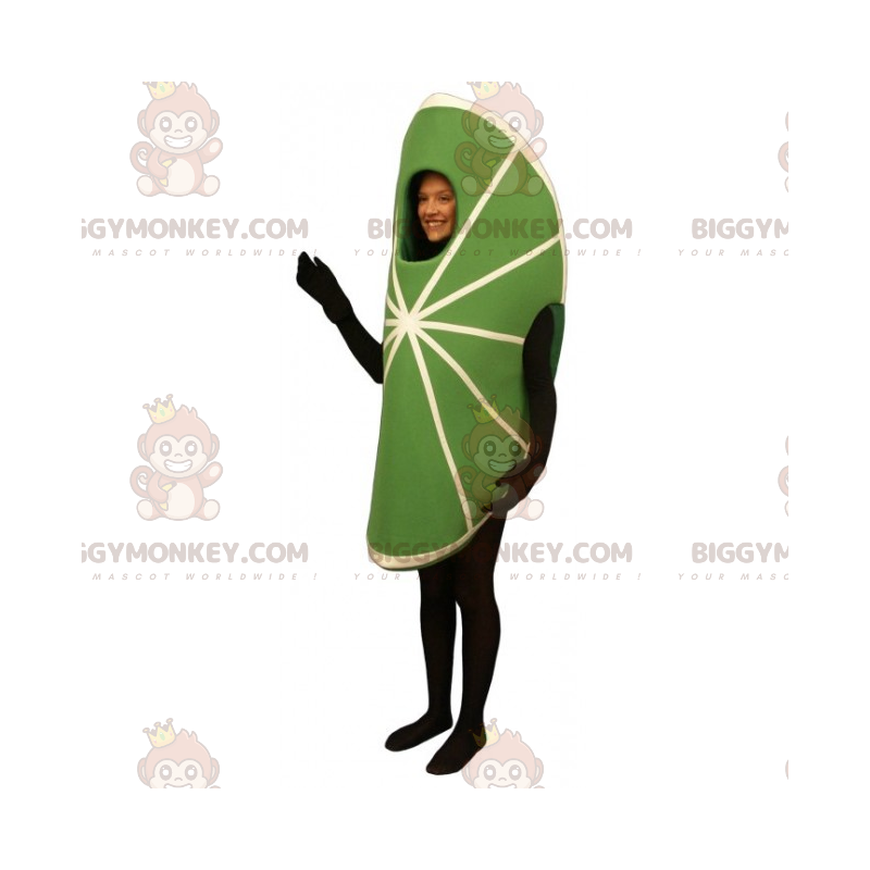 Costume de mascotte BIGGYMONKEY™ de quartier de lime -