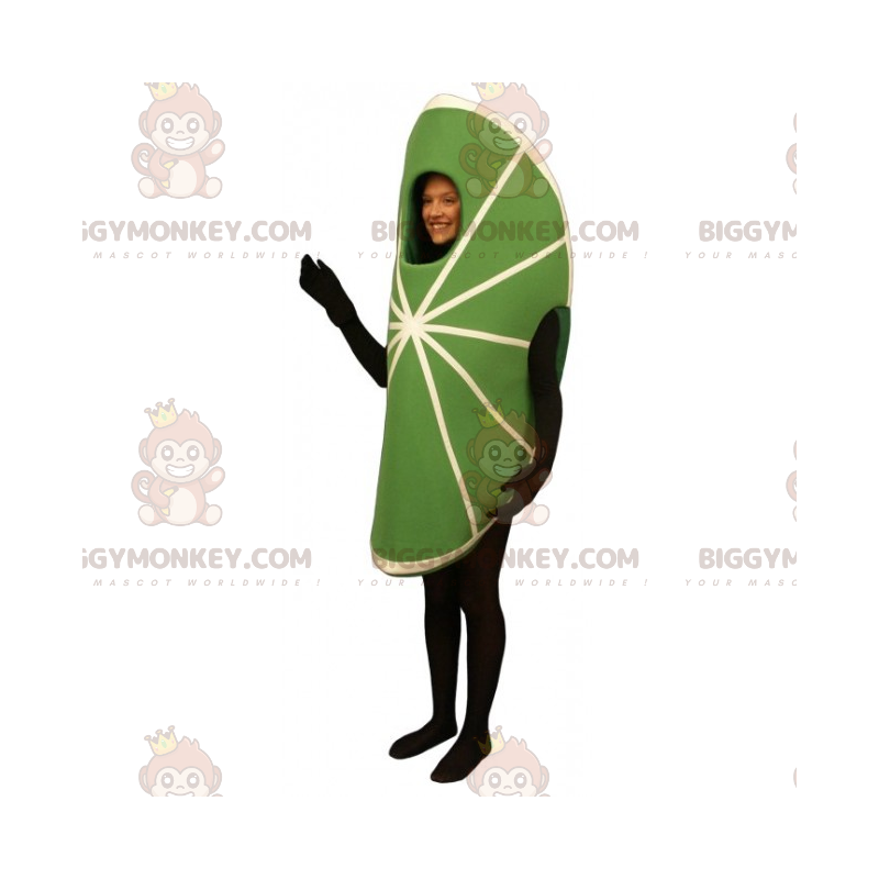 Lime wedge BIGGYMONKEY™ maskotti asu - Biggymonkey.com