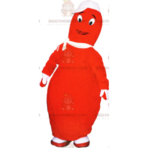 Costume de mascotte BIGGYMONKEY™ de quille orange -