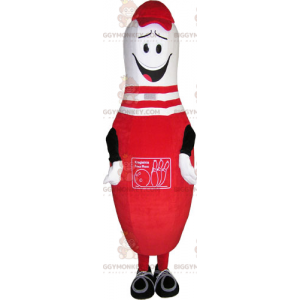 Costume de mascotte BIGGYMONKEY™ de quille rouge -
