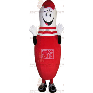 Costume de mascotte BIGGYMONKEY™ de quille rouge -