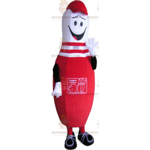 Roter Kegel BIGGYMONKEY™ Maskottchen-Kostüm - Biggymonkey.com