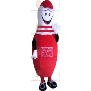 Costume de mascotte BIGGYMONKEY™ de quille rouge -