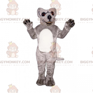 Disfraz de mascota de rata de vientre blanco BIGGYMONKEY™ -