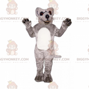 Disfraz de mascota de rata de vientre blanco BIGGYMONKEY™ -
