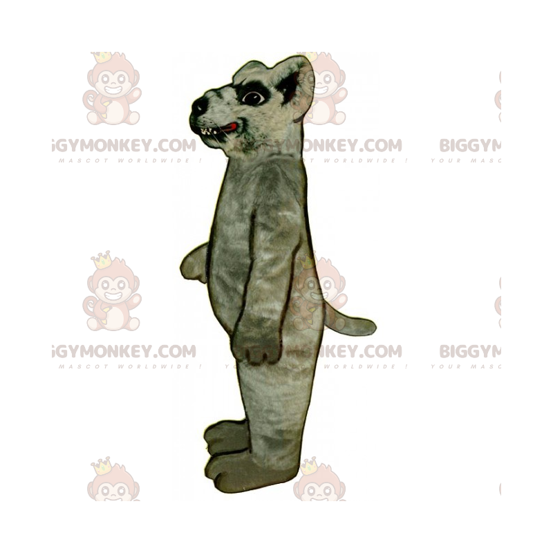 Costume da mascotte BIGGYMONKEY™ topo dai denti grandi -