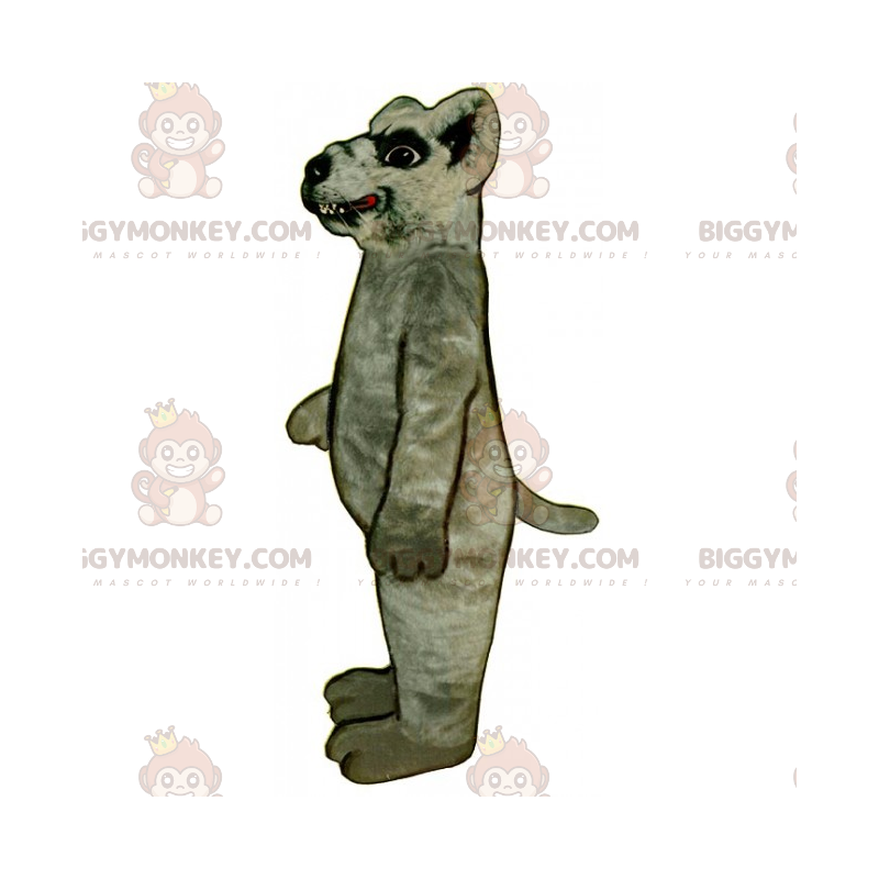 Costume de mascotte BIGGYMONKEY™ de rat aux grandes dents -