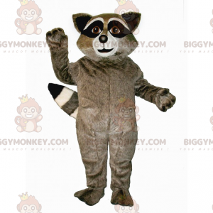 Costume da mascotte BIGGYMONKEY™ di procione grigio -