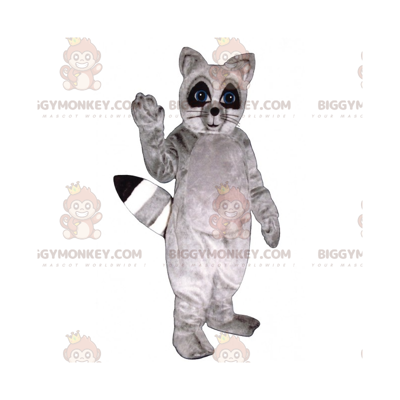 Costume de mascotte BIGGYMONKEY™ de raton laveur gris -