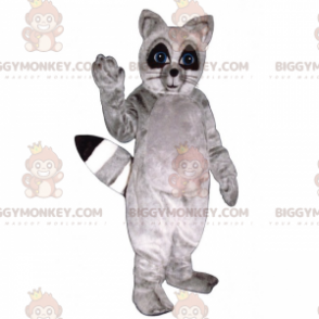 Grauer Waschbär BIGGYMONKEY™ Maskottchen Kostüm -