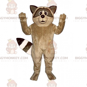 Costume mascotte BIGGYMONKEY™ di procione marrone -