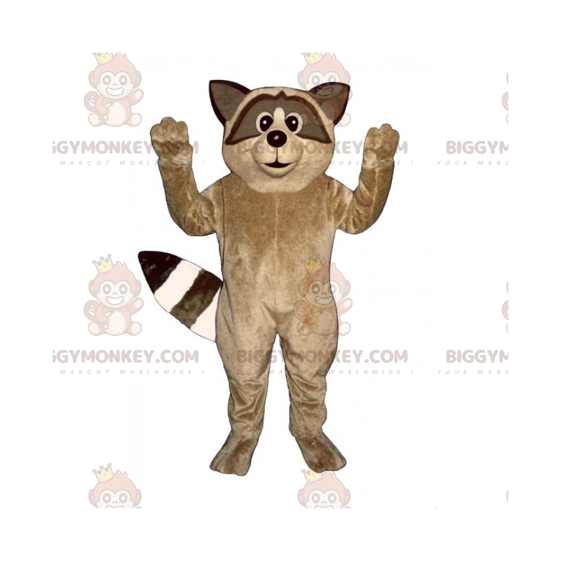 Brauner Waschbär BIGGYMONKEY™ Maskottchen Kostüm -