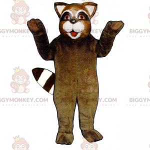 Costume da mascotte BIGGYMONKEY™ da procione sorridente -