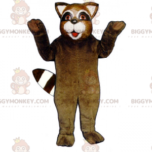 Disfraz de mascota mapache sonriente BIGGYMONKEY™ -