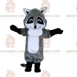 Lovable Raccoon and Blue Eyes BIGGYMONKEY™ Mascot Costume –