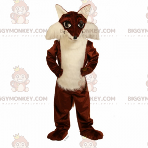 BIGGYMONKEY™ Costume da mascotte con volpe pelosa morbida -