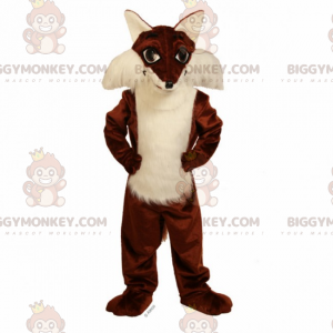 Costume de mascotte BIGGYMONKEY™ de renard au pelage doux -