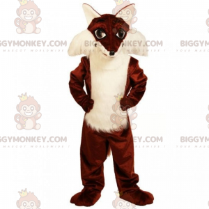 Costume da mascotte BIGGYMONKEY™ volpe dal ventre dolce -