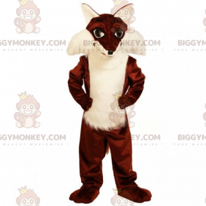 Costume de mascotte BIGGYMONKEY™ de renard au ventre doux -