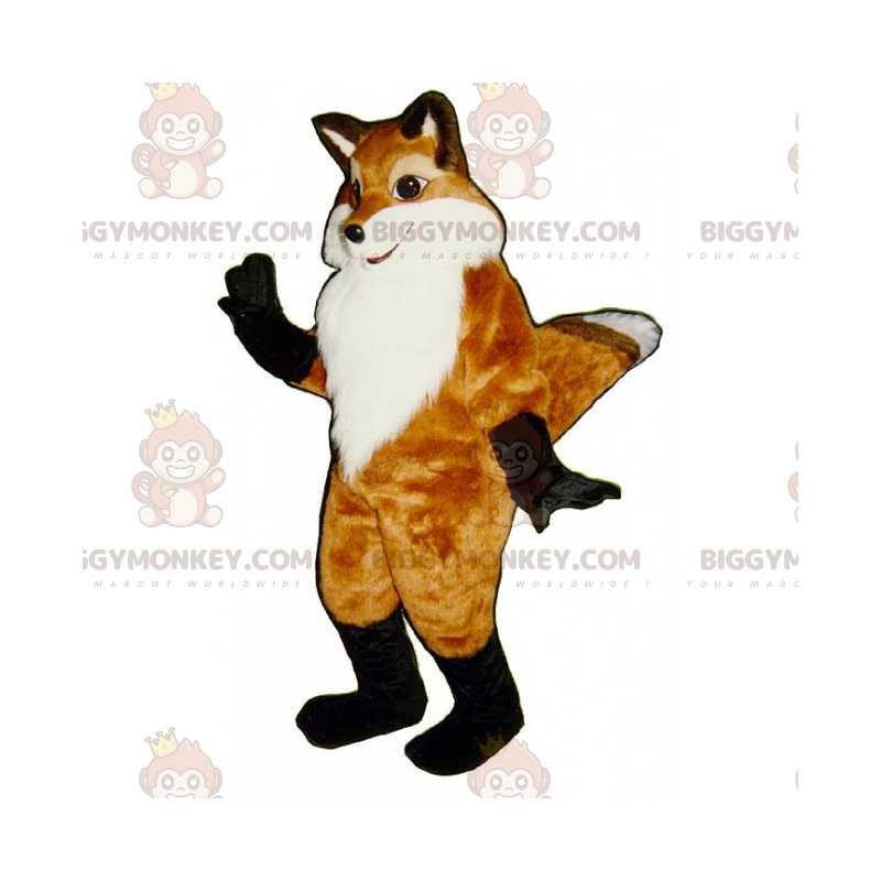 Traje de mascote de raposa de pernas pretas BIGGYMONKEY™ –