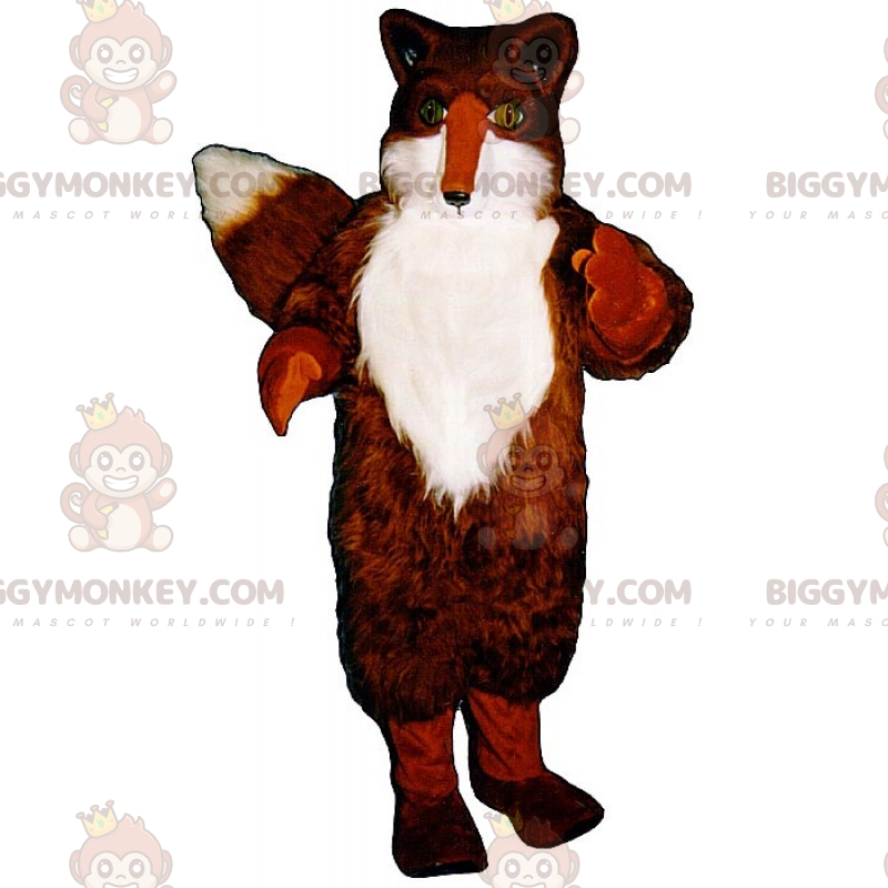 Green Eyed Fox BIGGYMONKEY™ maskottiasu - Biggymonkey.com