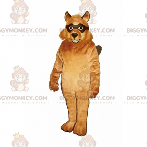 Costume de mascotte BIGGYMONKEY™ de renard avec yeux noires -