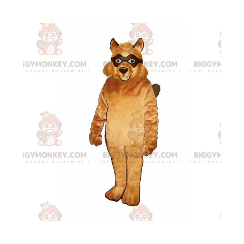 Fox BIGGYMONKEY™ mascottekostuum met zwarte ogen -