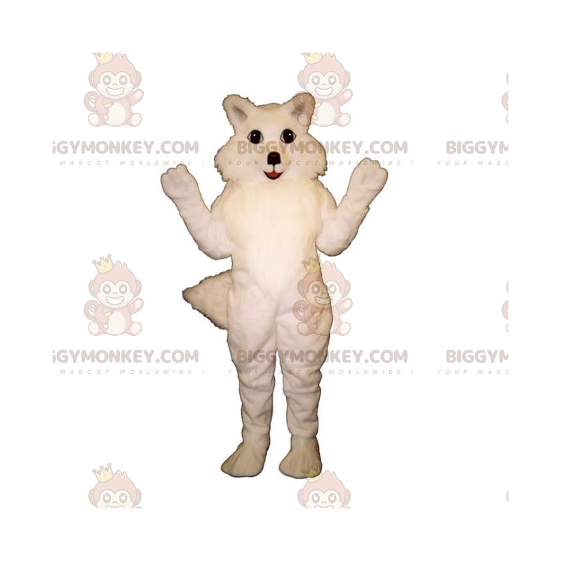 Kostium maskotki lisa białego BIGGYMONKEY™ - Biggymonkey.com