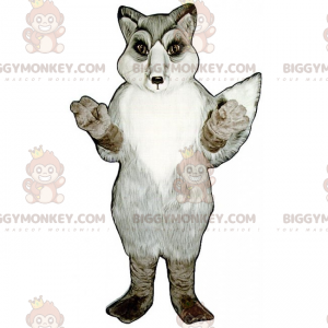 Costume de mascotte BIGGYMONKEY™ de renard des neiges -