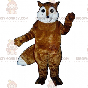 Brown Fox White Face BIGGYMONKEY™ maskottiasu - Biggymonkey.com