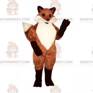 Kostým maskota BIGGYMONKEY™ Red Fox a Black Paws –