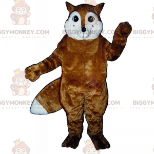 Disfraz de mascota BIGGYMONKEY™ de zorro sonriente -