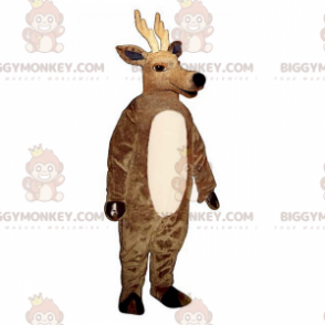 Costume de mascotte BIGGYMONKEY™ de renne avec longs bois -
