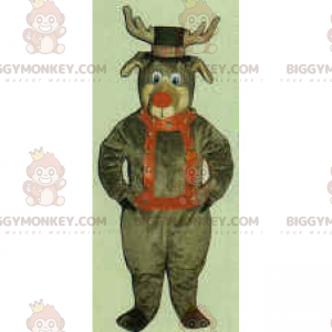 Joulupukin poron BIGGYMONKEY™ maskottiasu - Biggymonkey.com