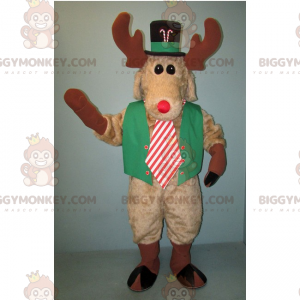 Traje de mascote de rena BIGGYMONKEY™ para festas –